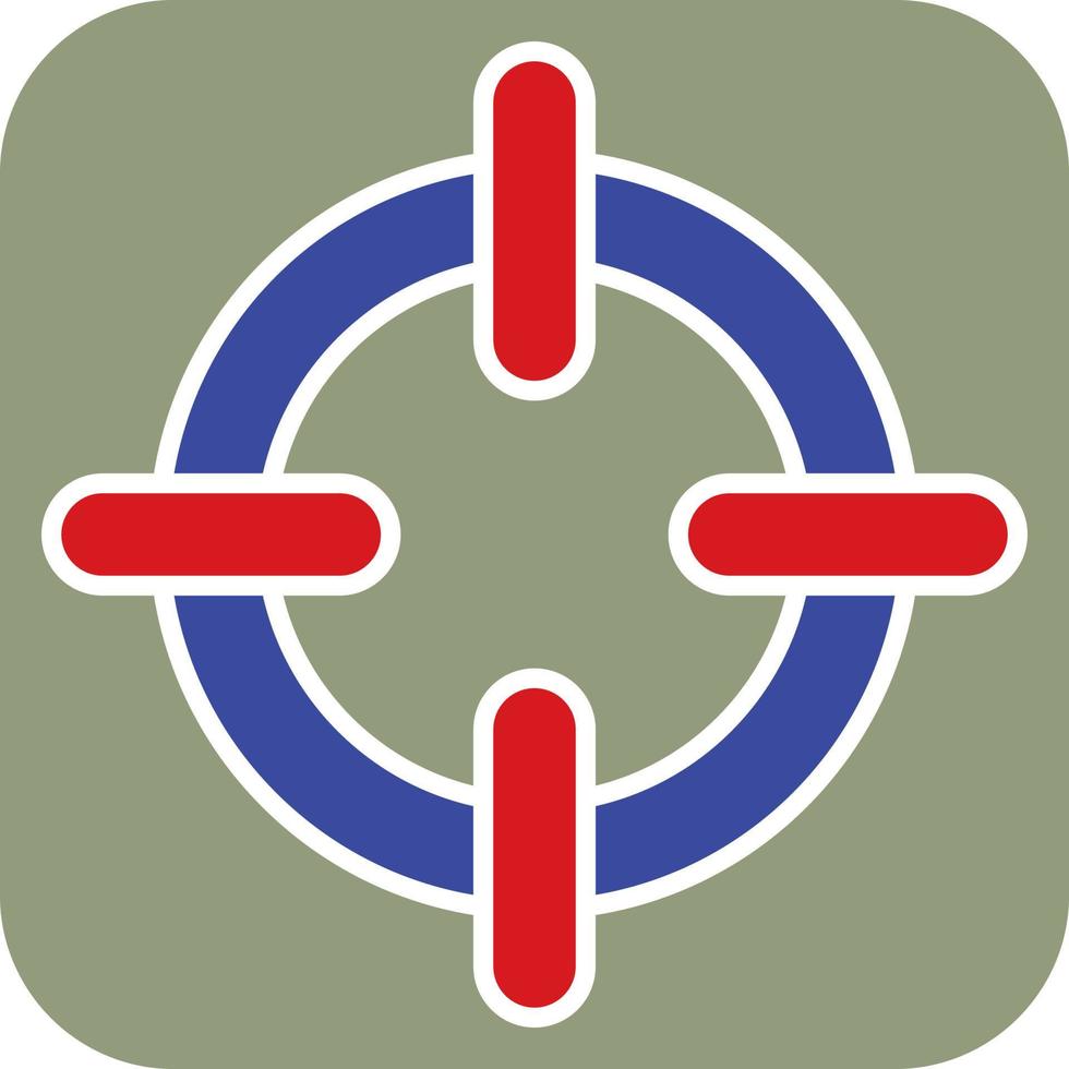 Police target, illustration, vector on a white background.