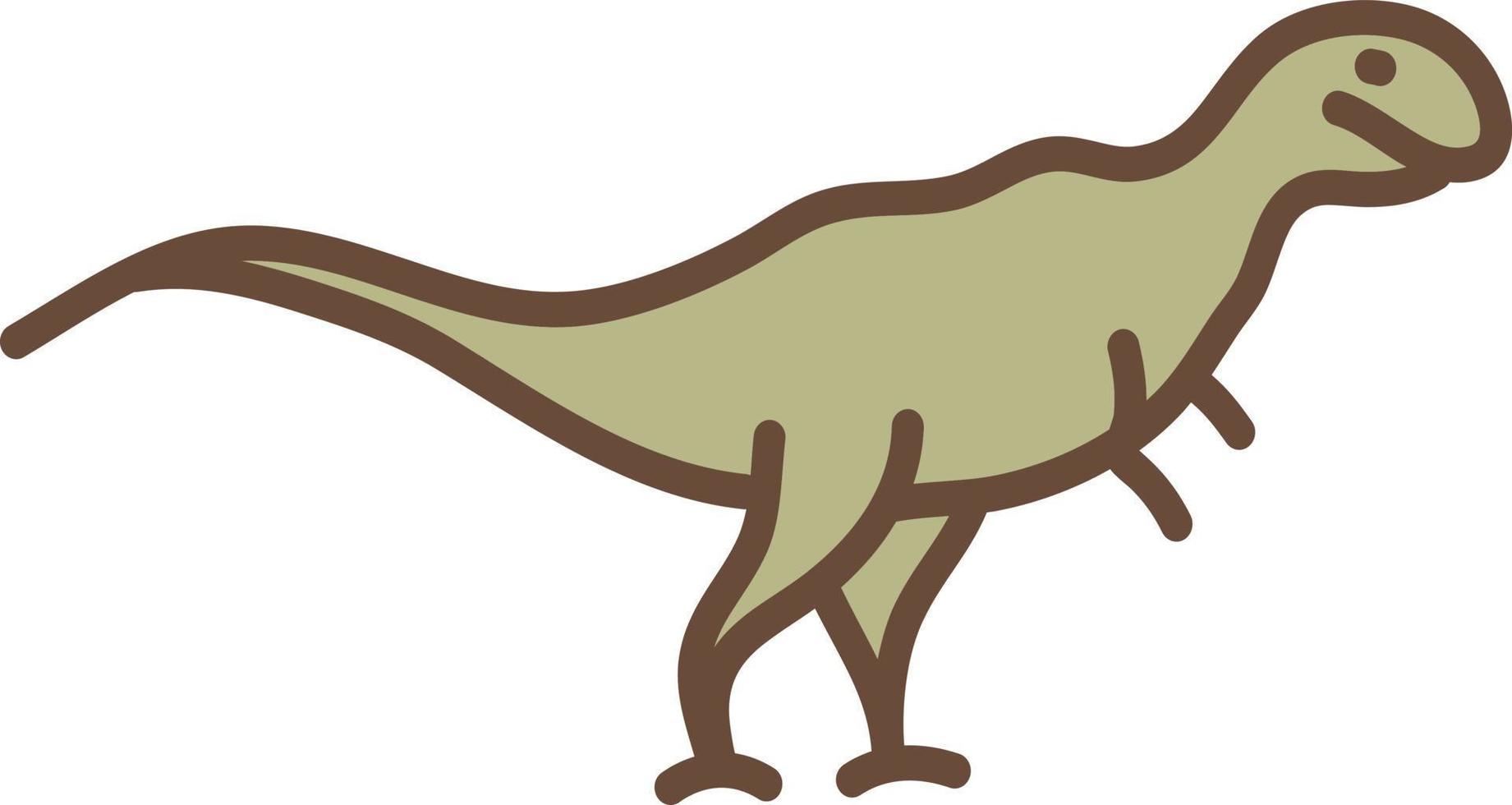 Happy green dinosaur, illustration, vector on a white background.