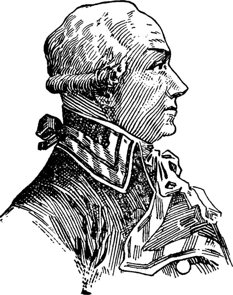 Charles Dumouriez, vintage illustration vector