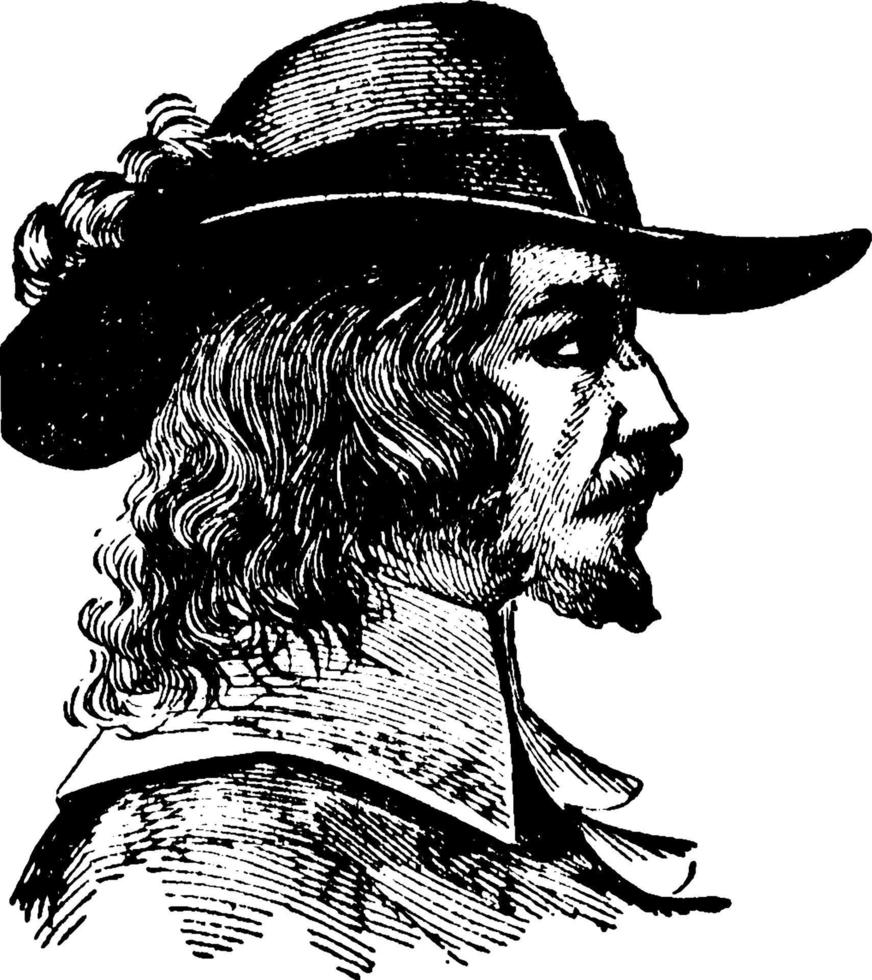 roger williams, ilustración de la vendimia vector