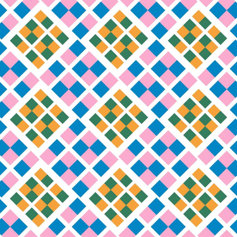 Interesting rectangles,seamless pattern on white background. vector
