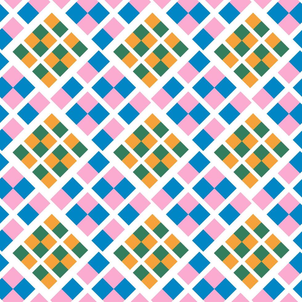 Interesting rectangles,seamless pattern on white background. vector