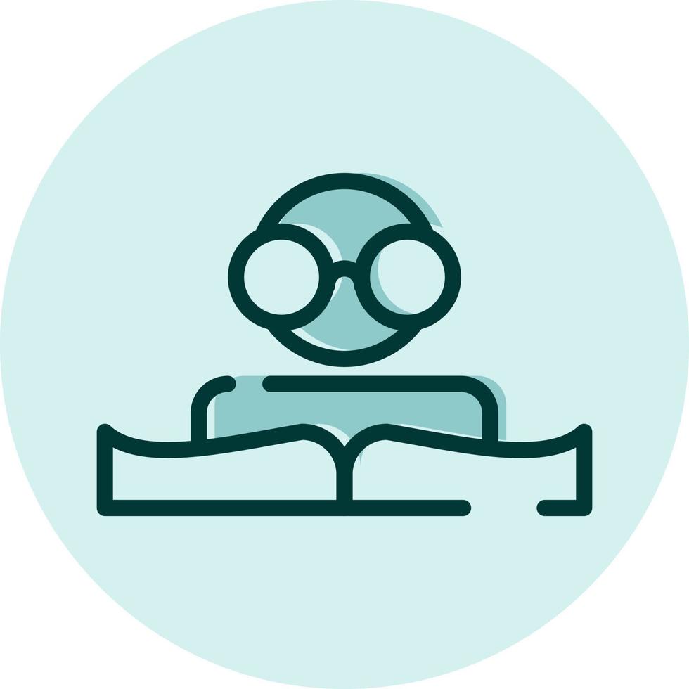 Education reading, illustration, vector on a white background.