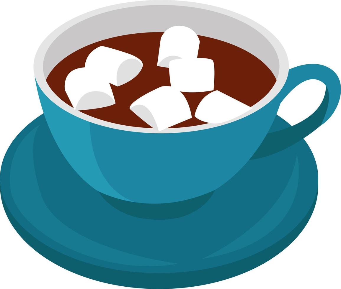 taza de cacao, ilustración, vector sobre fondo blanco