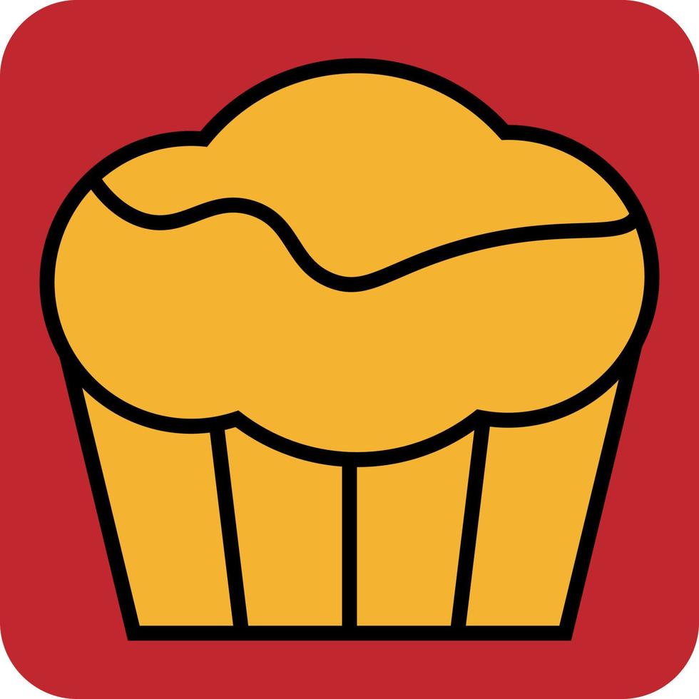 Baked cake, illustration, vector, on a white background. vector