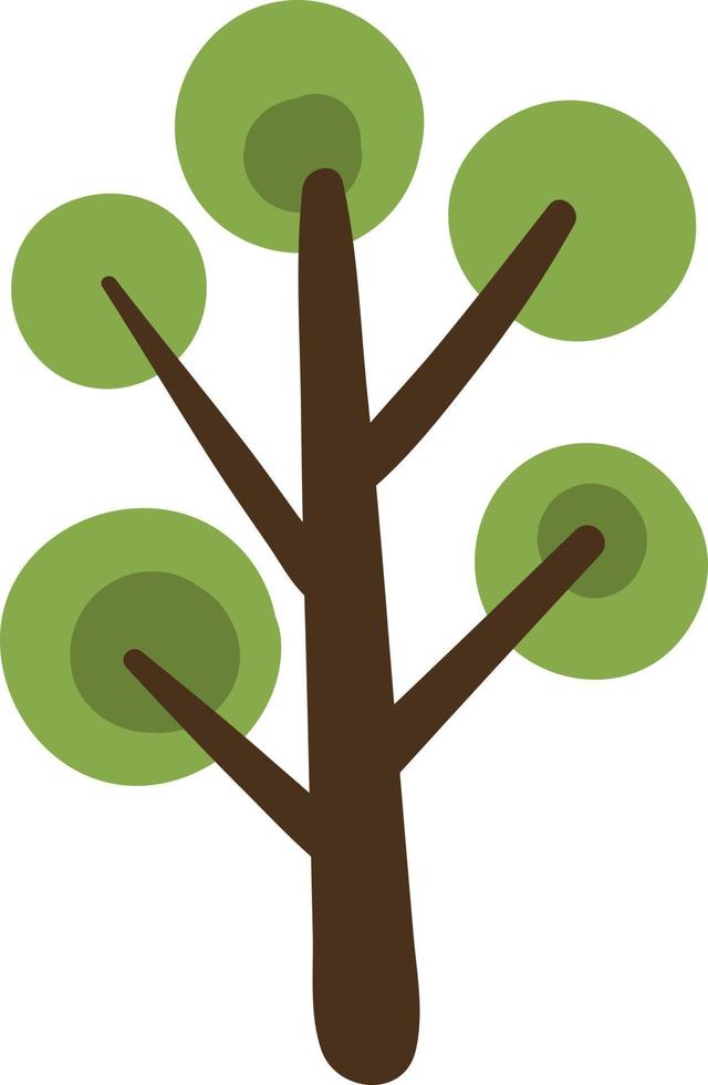 Tree of heaven, icon illustration, vector on white background 13724427