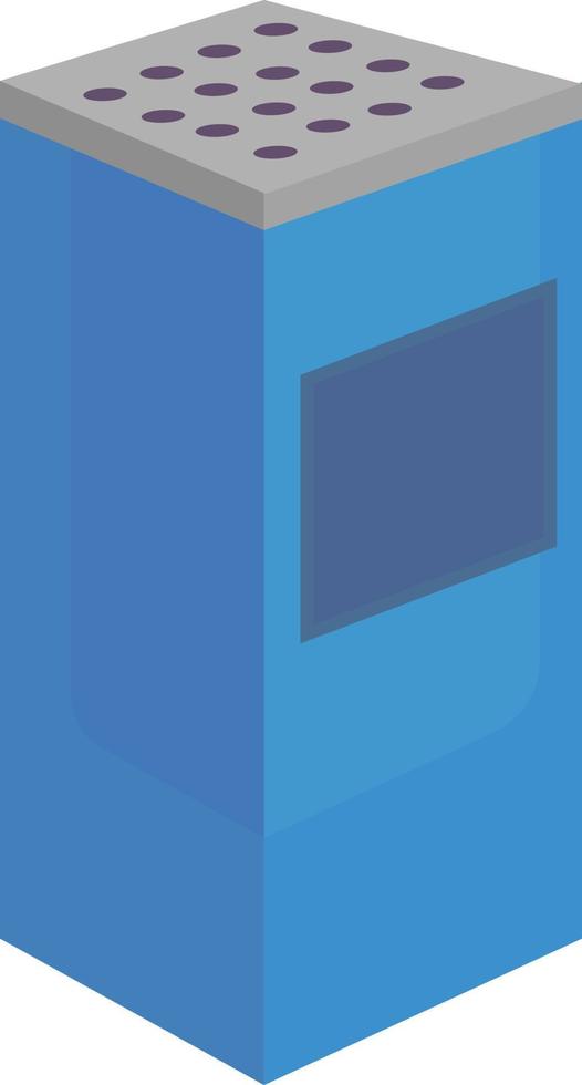 Trash bin, illustration, vector on white background.