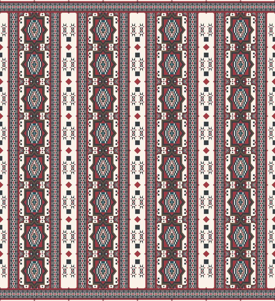 Ethnic arabesque geometric pattern. Vintage ethnic Persian geometric seamless pattern background. Use for fabric, carpet, rug, wallpaper, interior decoration elements, upholstery. vector