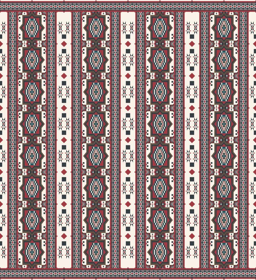 Ethnic arabesque geometric pattern. Vintage ethnic Persian geometric seamless pattern background. Use for fabric, carpet, rug, wallpaper, interior decoration elements, upholstery. vector