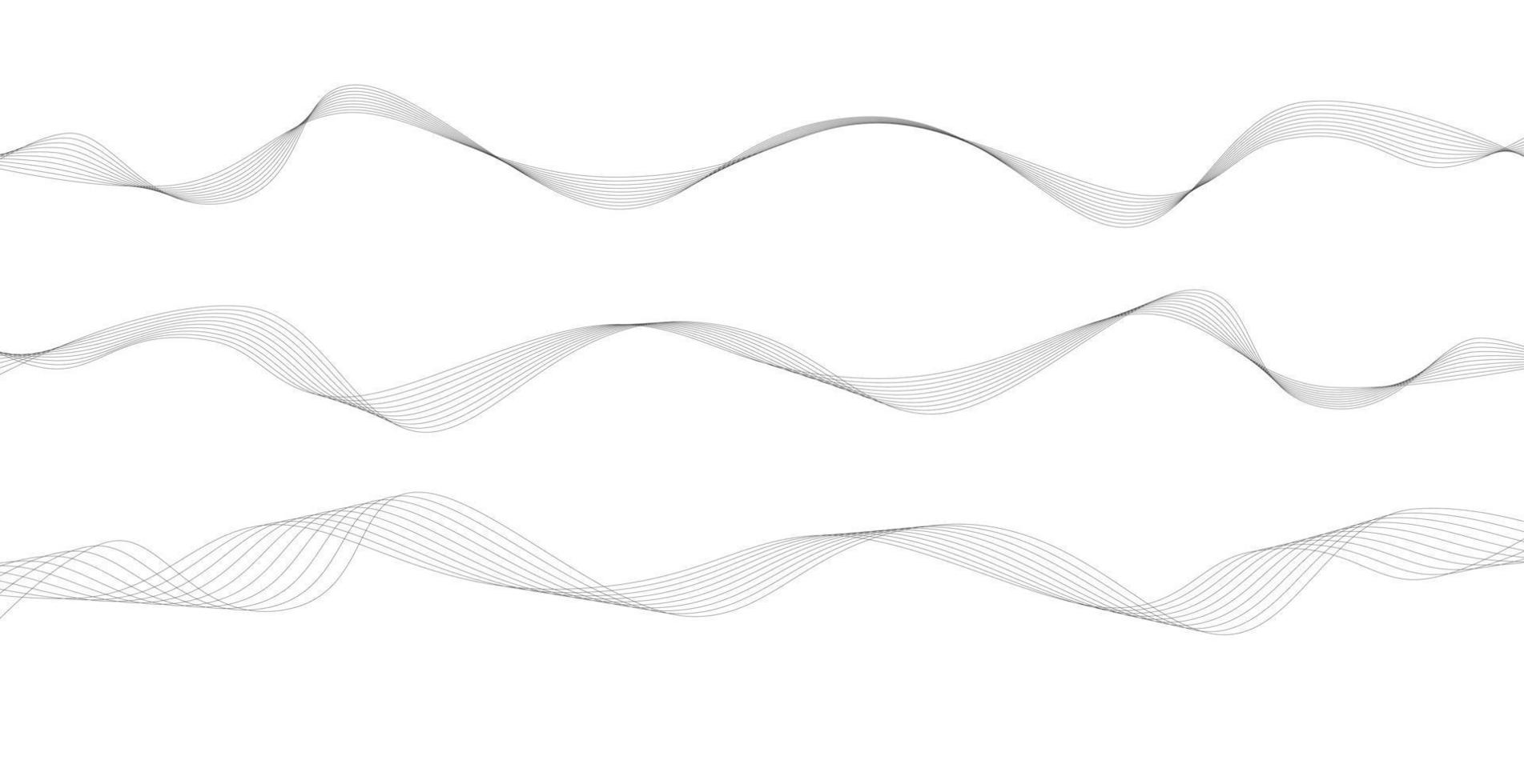 Line wave background vector