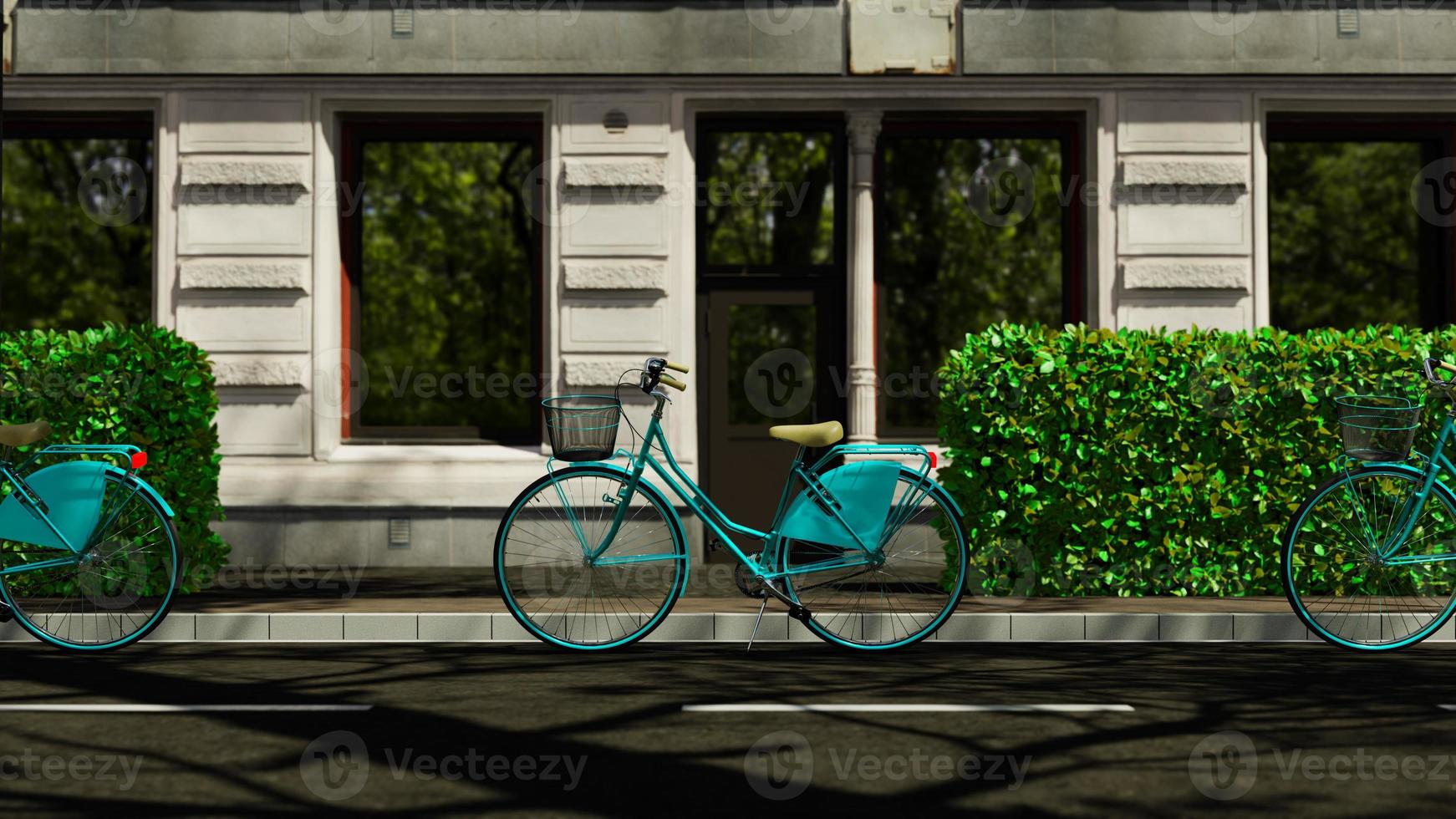 3D illustration Background for advertising and wallpaper in festival and Car Free Day scene. 3D rendering in decorative concept. photo