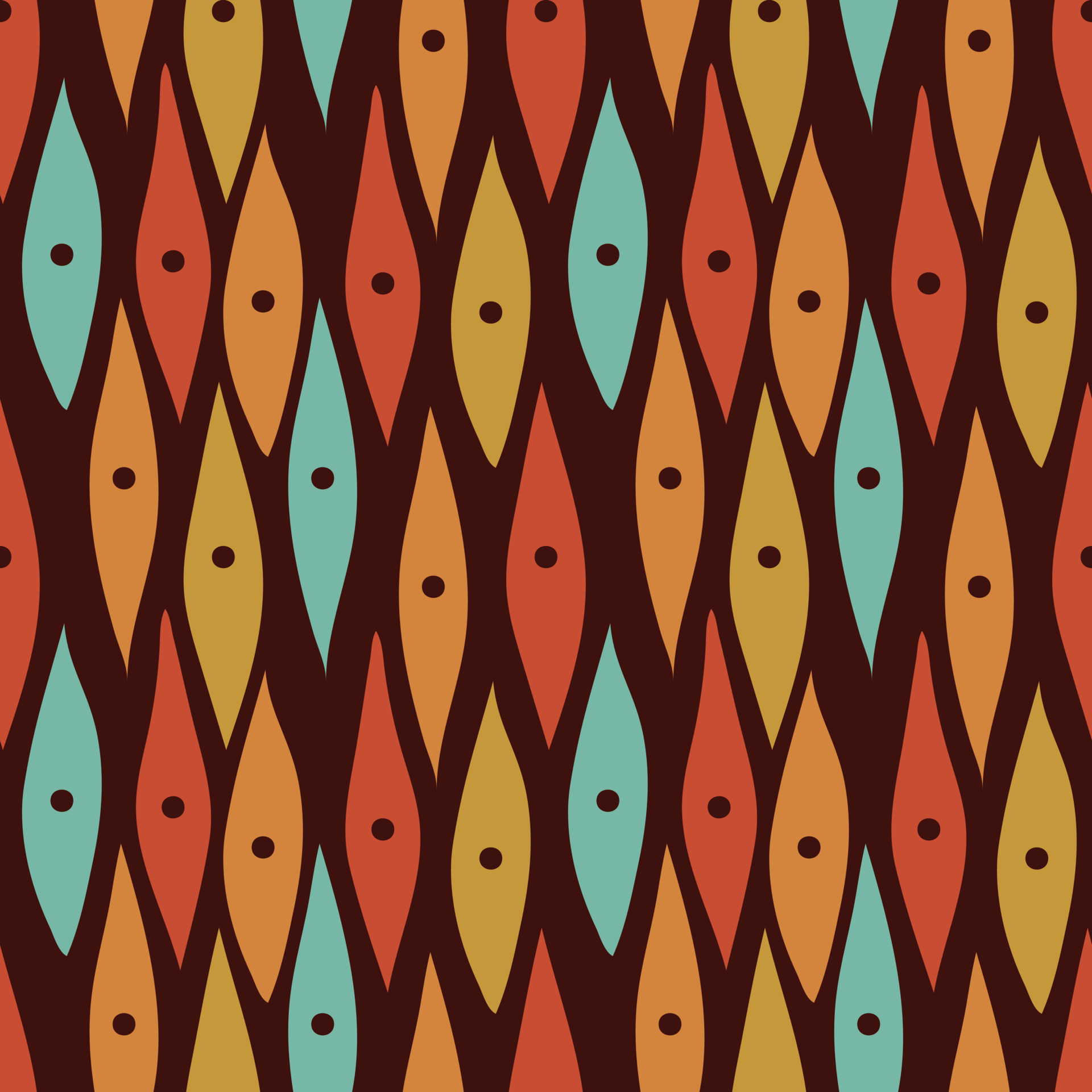 Groovy seamless pattern. Seamless abstract pattern in vintage 70s style