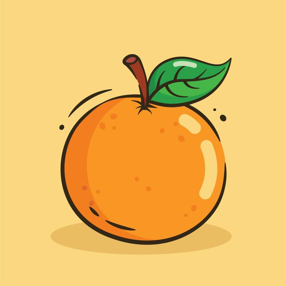 ilustración vectorial gráfico de naranja vector