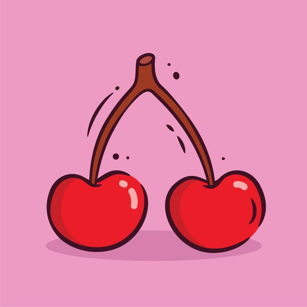 Illustration vector graphic of cherry