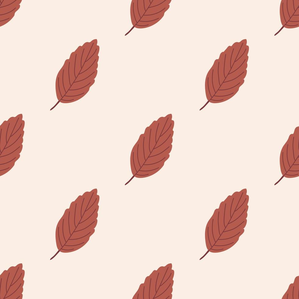 Seamless Pattern with Autumn Leaves. The Thanksgiving Day collection. Flat vector illustration