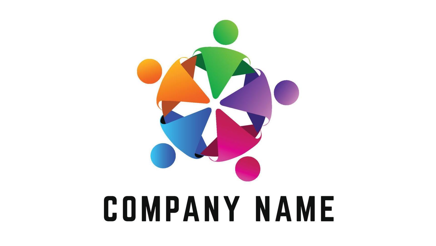 Consulting Business Group of People or Companies Logo Template vector