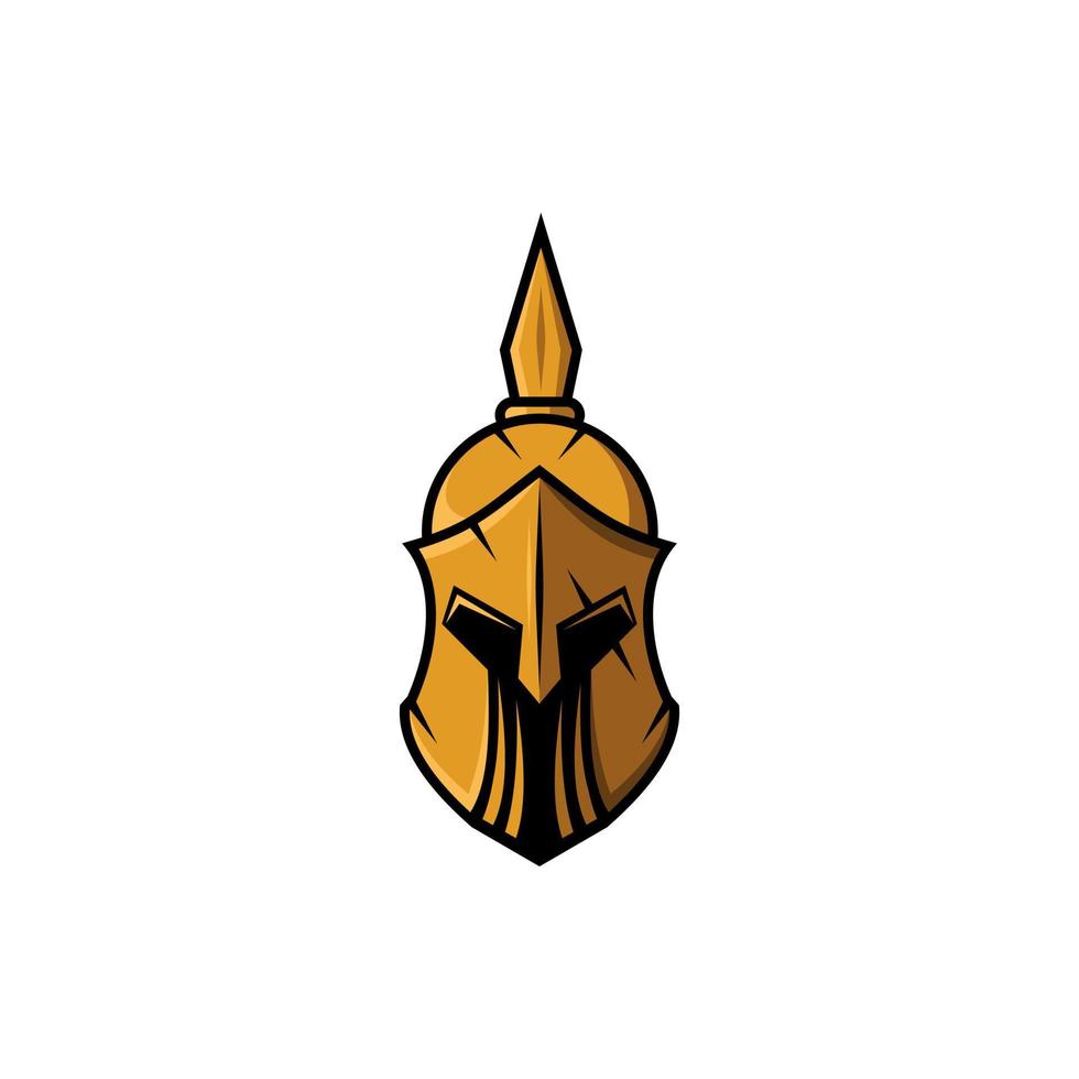 Spartan Warrior Helmet - Sparta Mask logo design, suitable for your design need, logo, illustration, animation, etc. vector