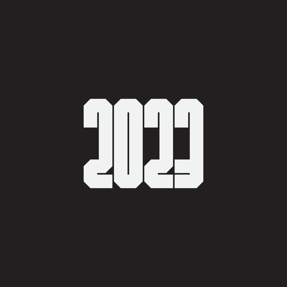 2023 happy new year text design vector