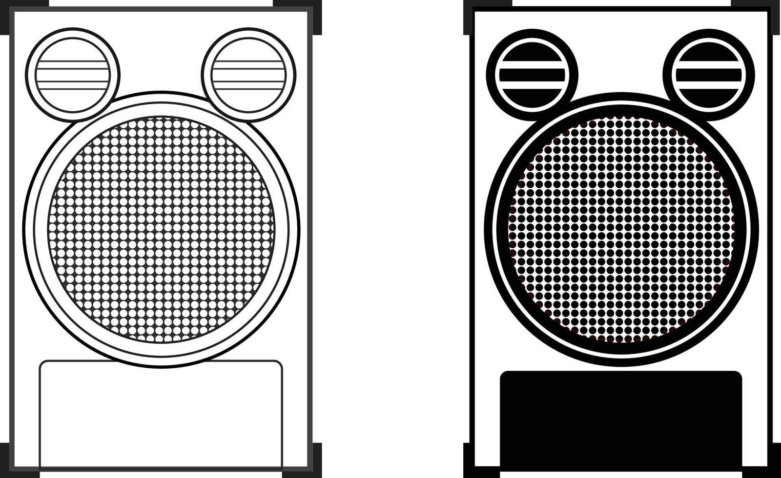 vector home theater sound speaker art