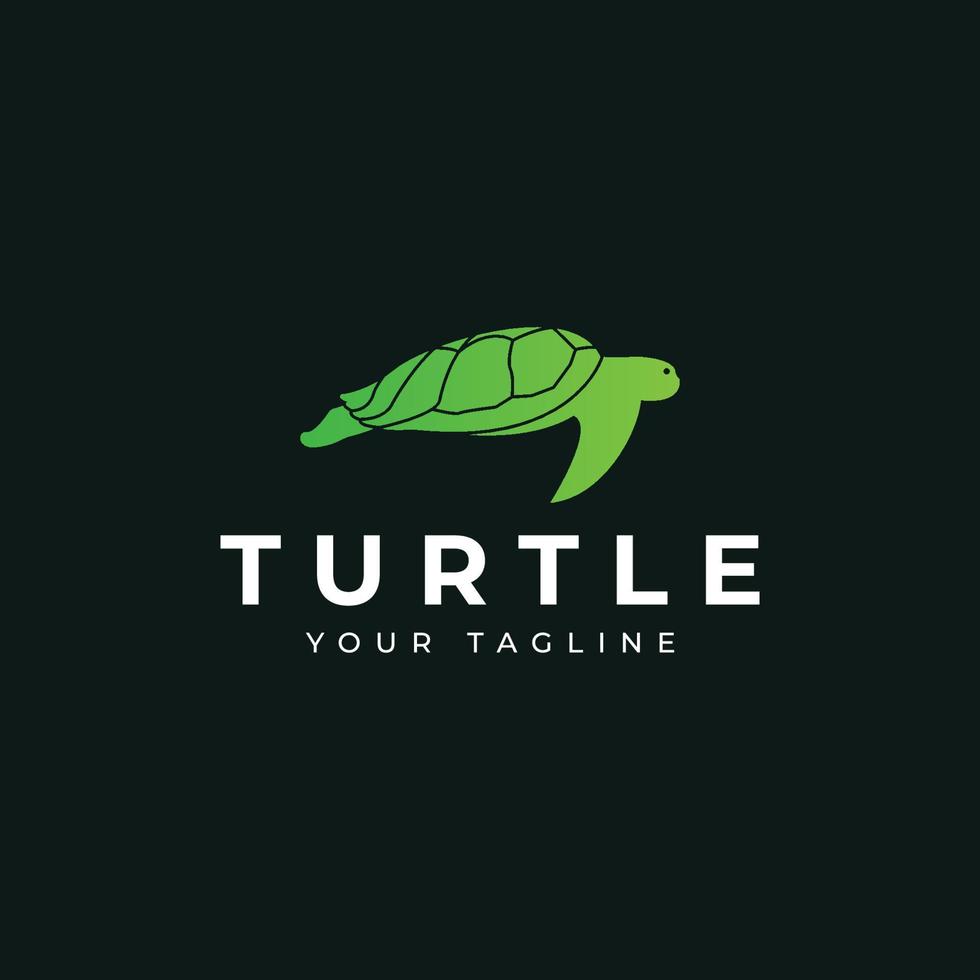 tortuga, tortuga, logotipo del concepto de elemento vector