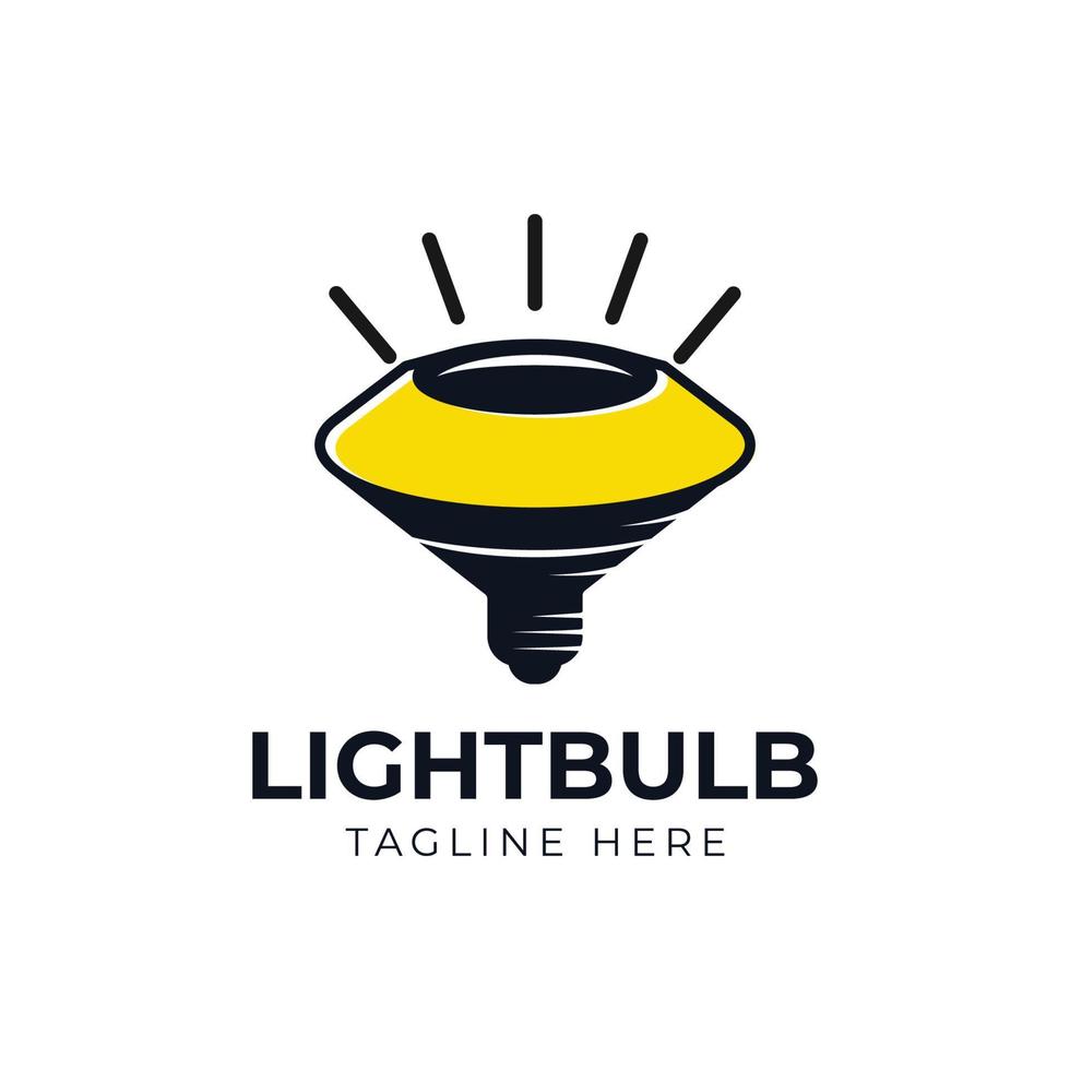 Light bulb lamp, idea, creative, innovation, energy logo design vector