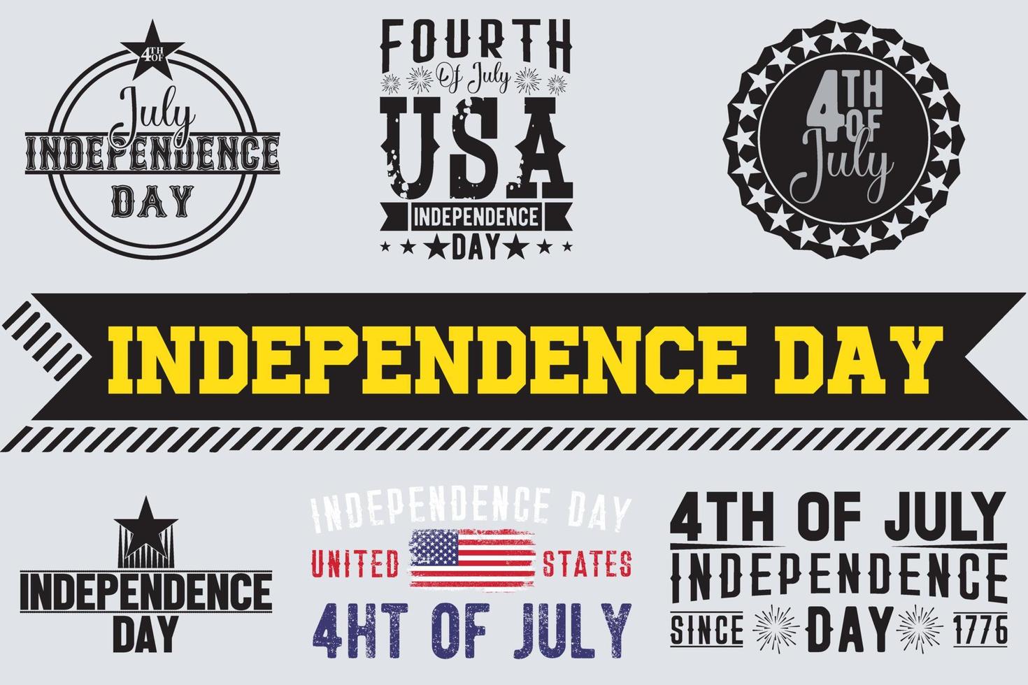 Independence day design Bundle vector