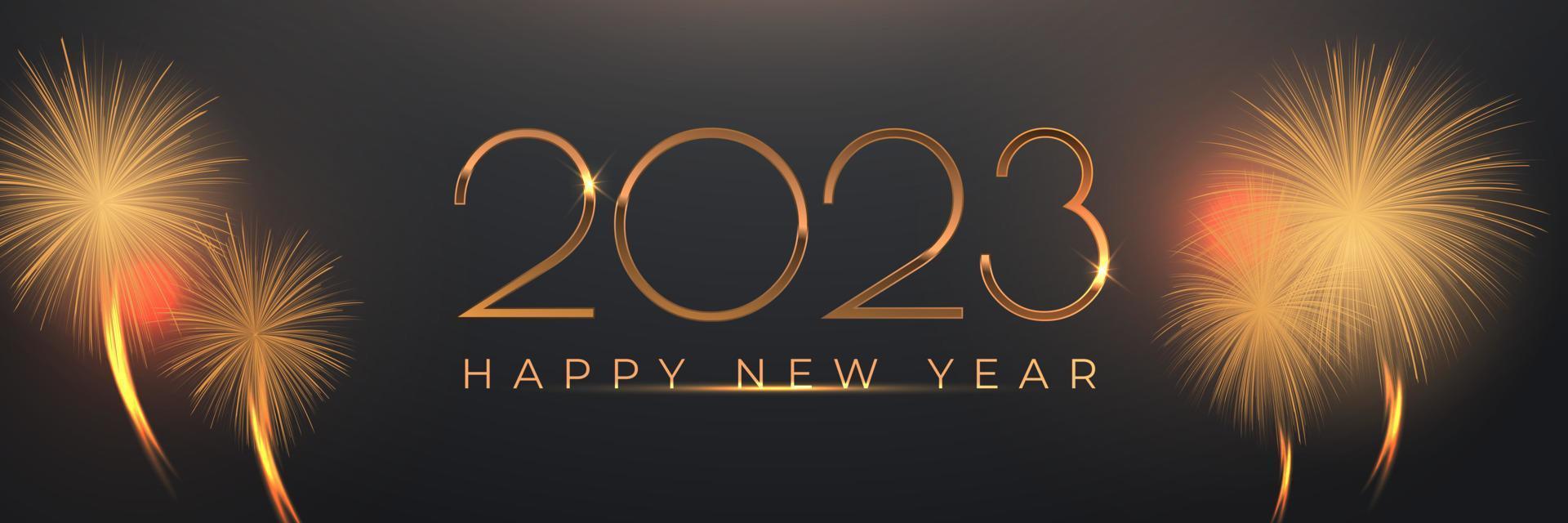 2022 New Year Abstract background with fireworks vector illustration