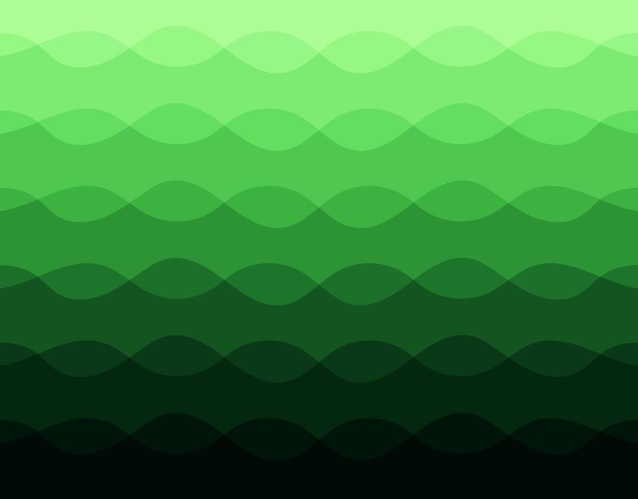 Green wavy gradient background for template, banner, advertising. vector
