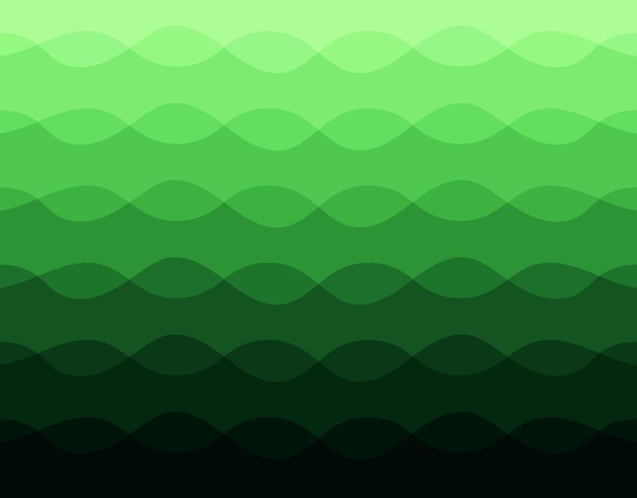 Green wavy gradient background for template, banner, advertising. vector