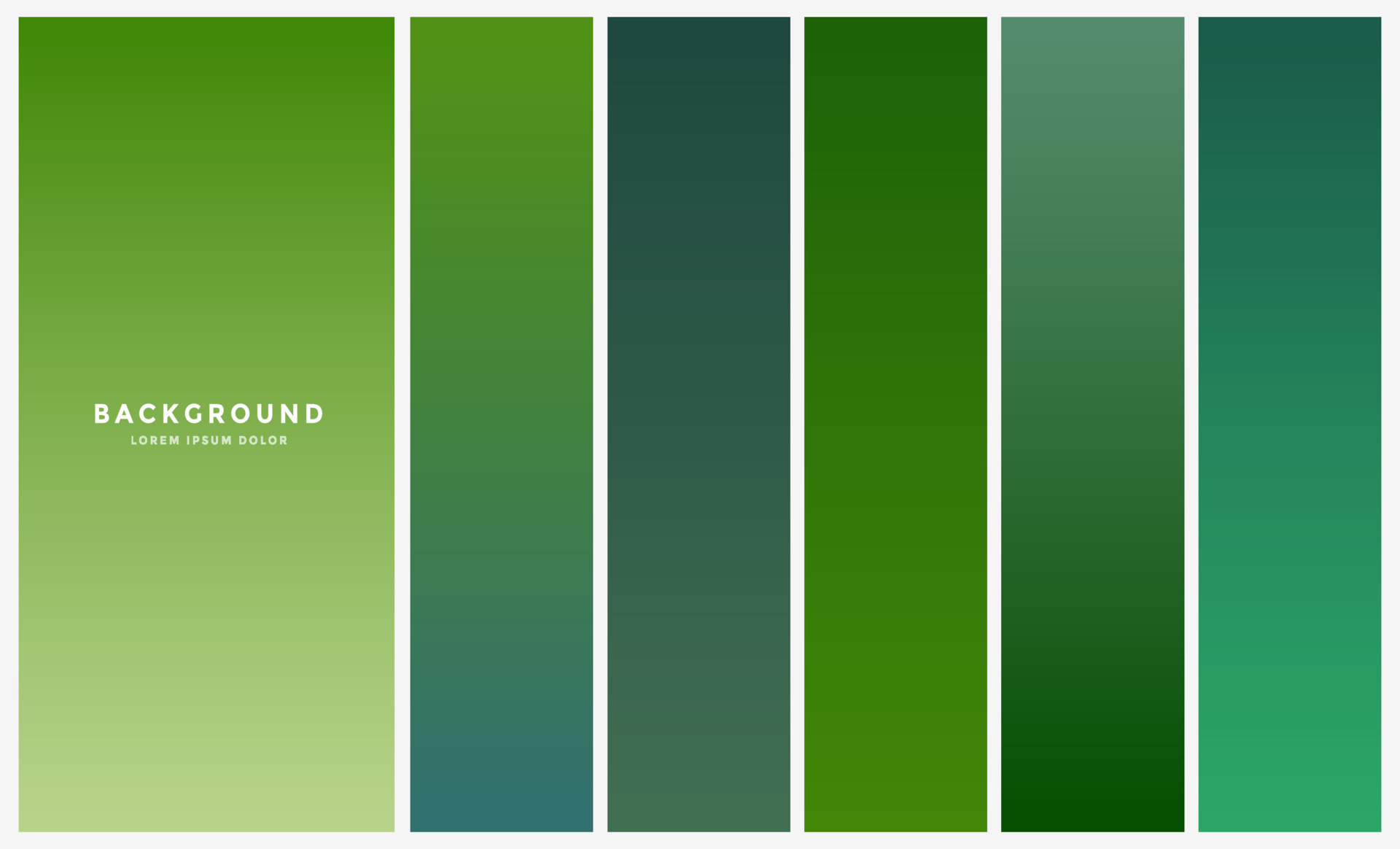 color gradient set fresh green eco background 13725938 Vector Art at