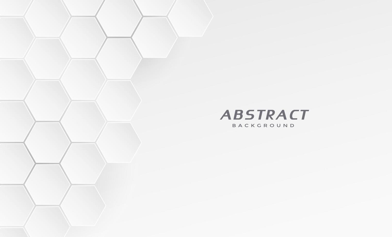 geometric hexagon concept white background vector