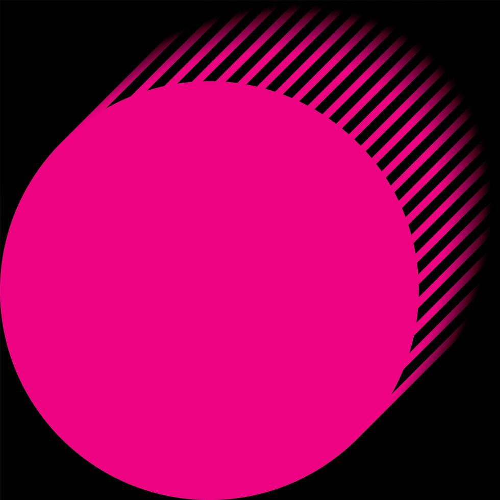 Abstract illustration of geometric pink and black colors with blank space. photo