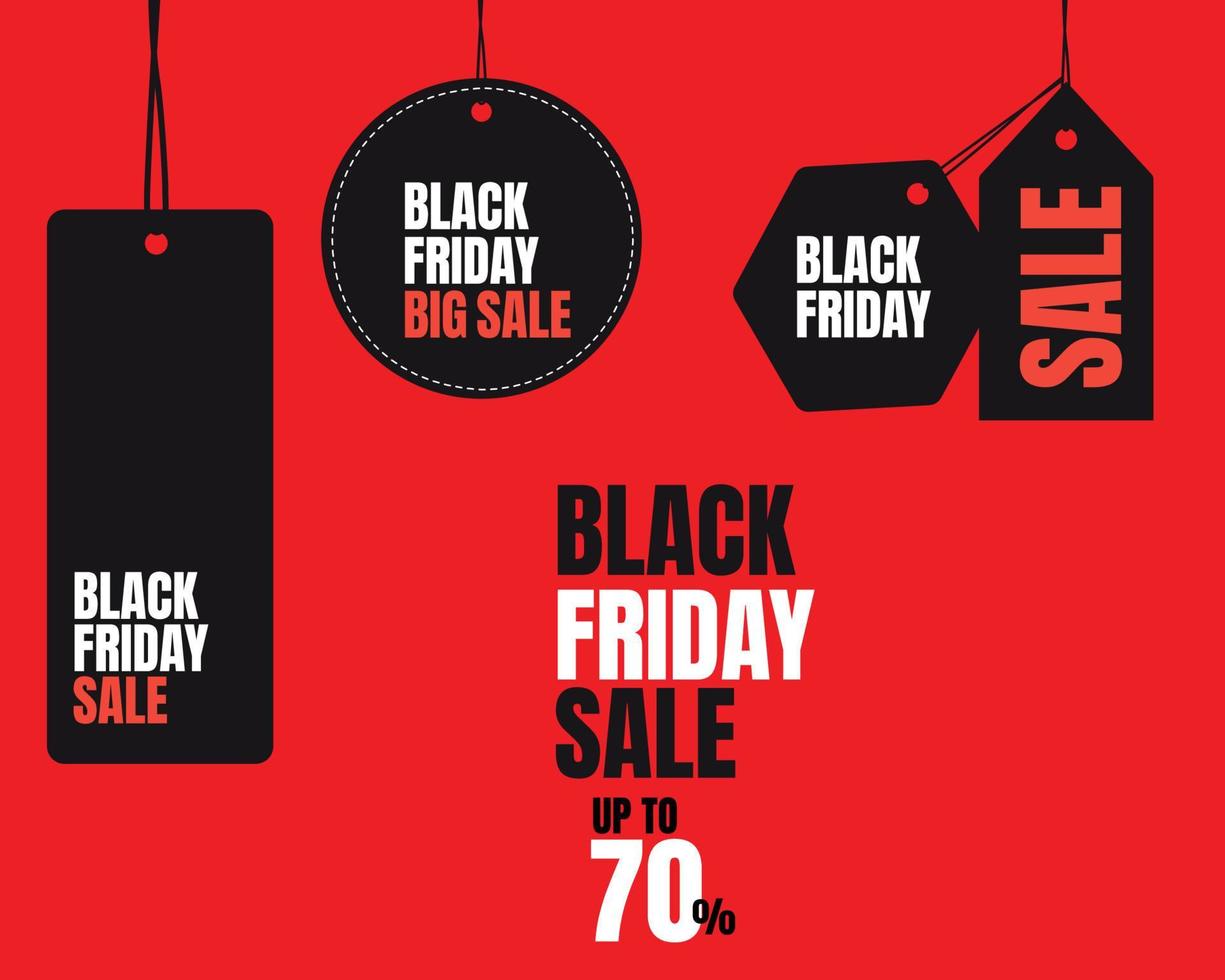 abstract black Friday tag and offer design with color  vector design