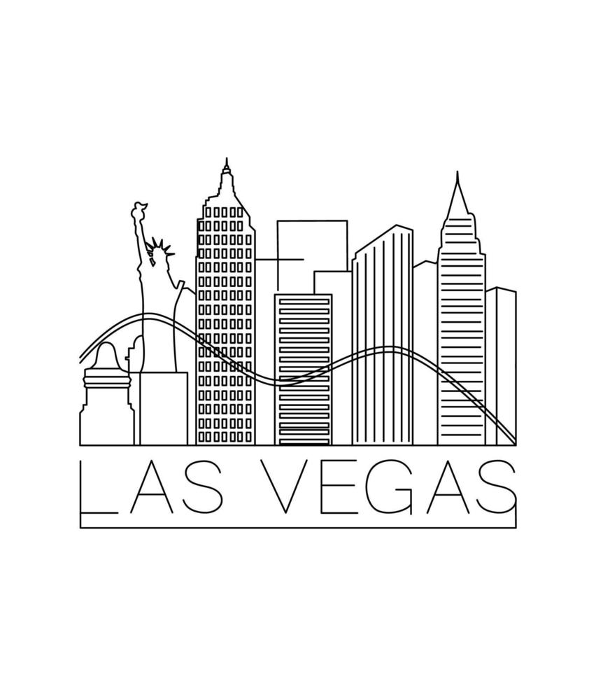 ilustración vectorial de las vegas vector