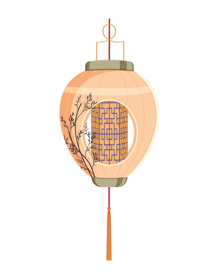 Vector illustration of Chinese lantern