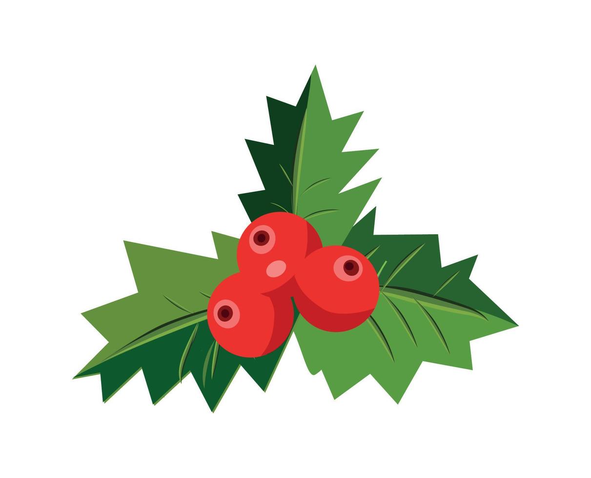 Vector illustration of  Mistletoe