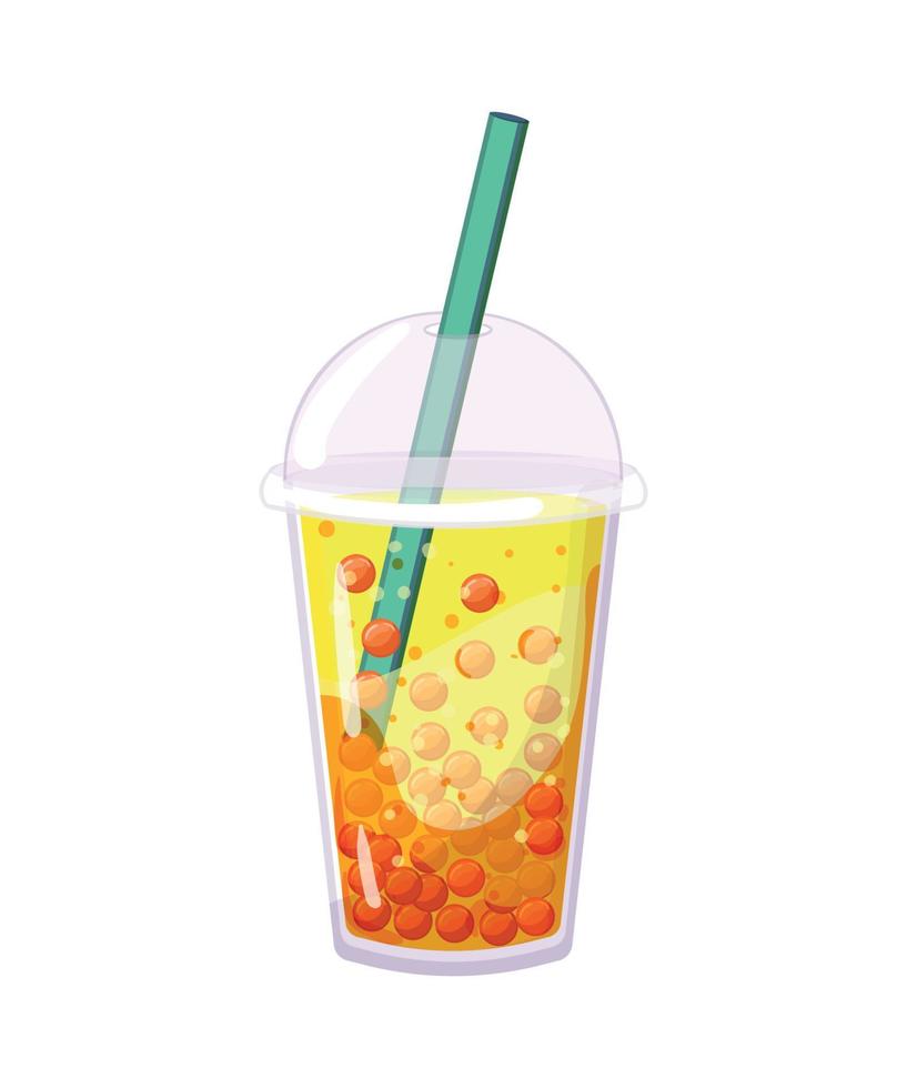 Cocktails with Berries and Tapioca vector