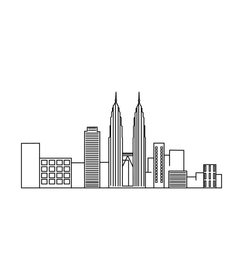 Vector illustration of Kuala Lumpur