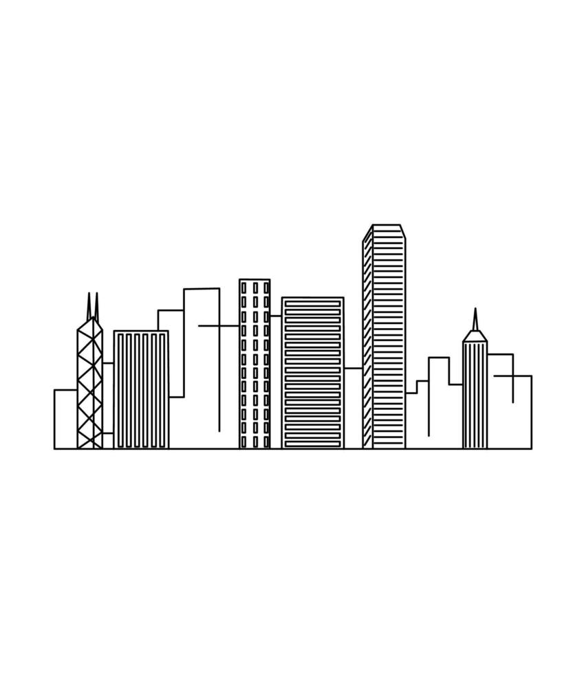 ilustración vectorial de hong kong vector