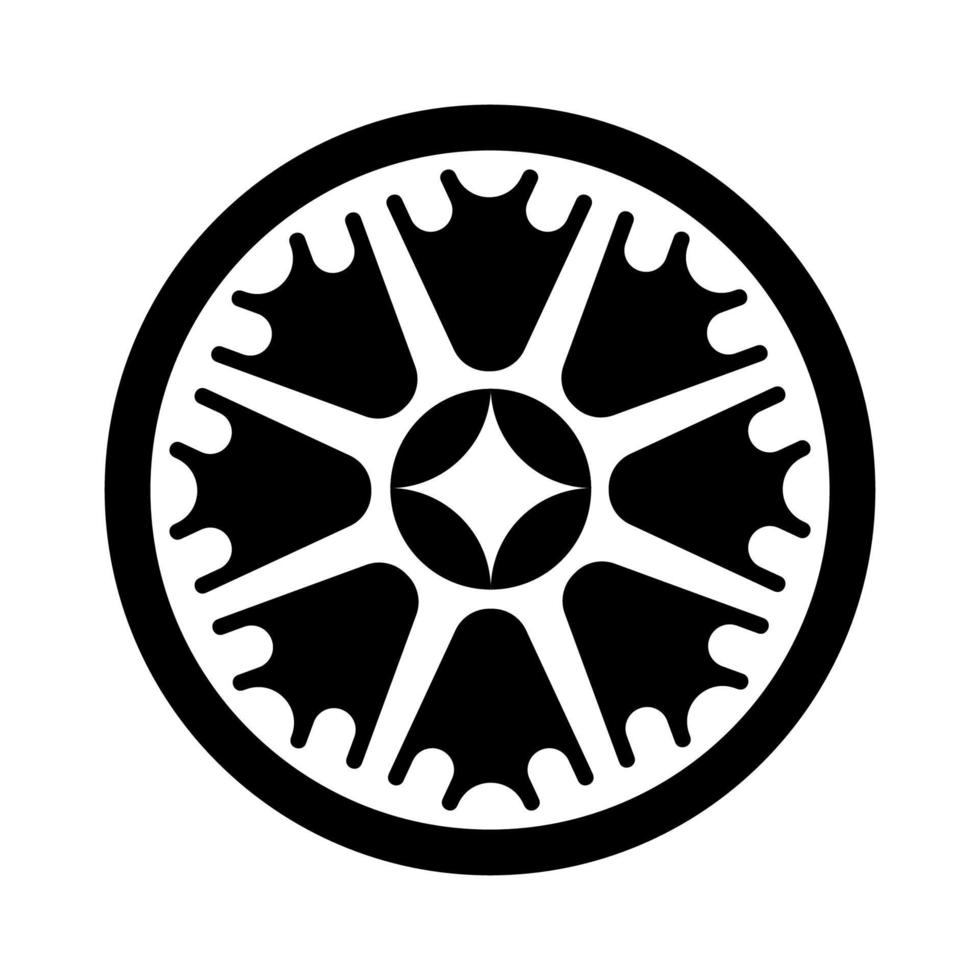 Black and white Chinese ornaments and symbols vector