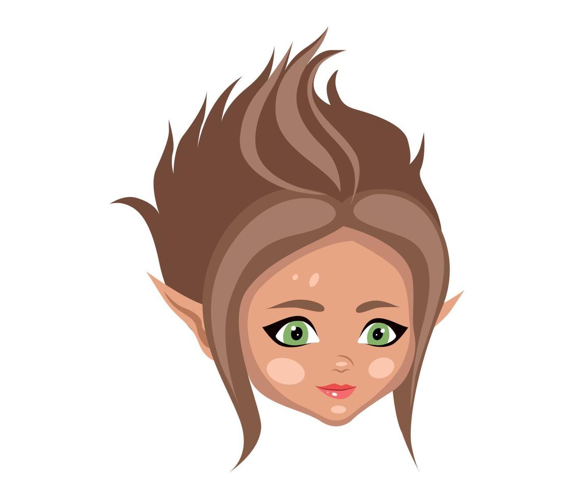 Fairy girl avatar vector