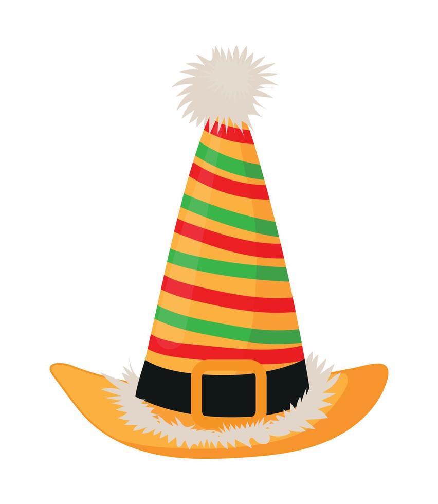 ilustración vectorial de sombrero de duende vector