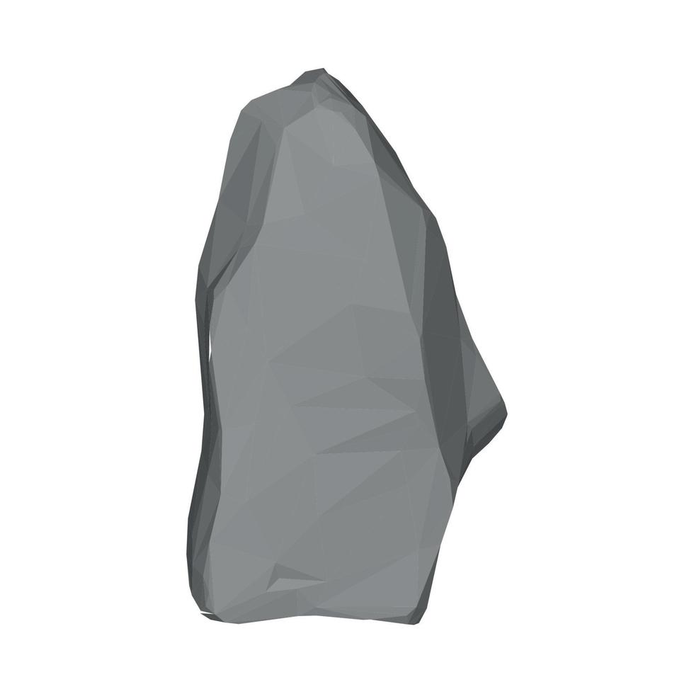 ilustración vectorial de piedra 3d vector