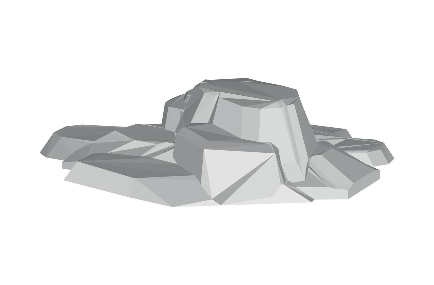 Vector illustration of 3D Stone
