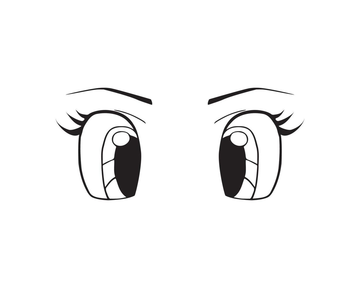 Vector illustration of Eyes Expression