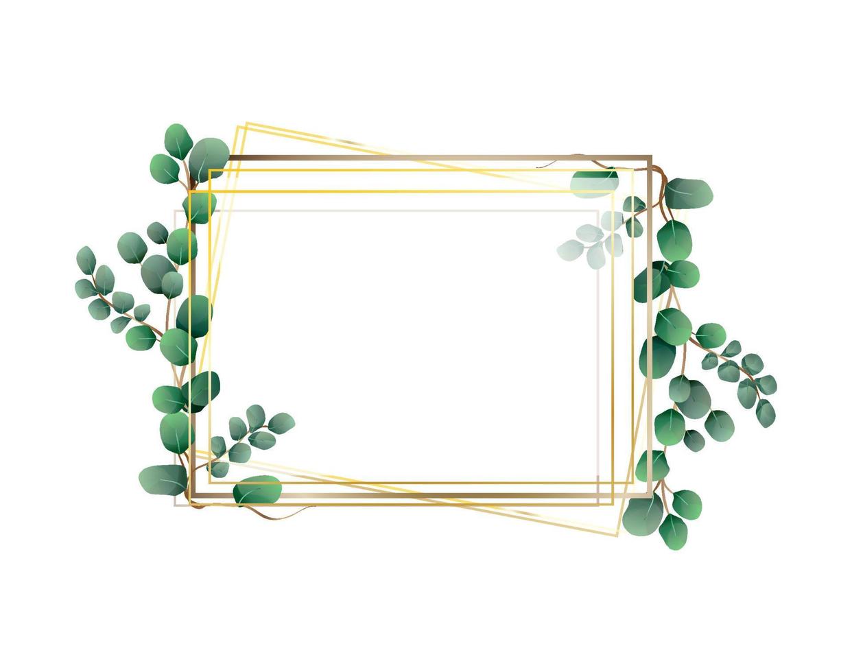 Frame with flower vector