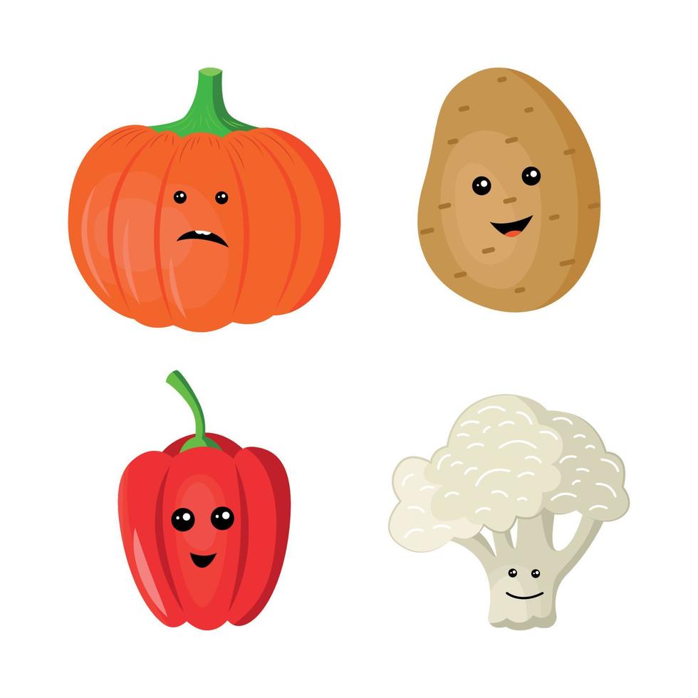 Set of Vegetables vector