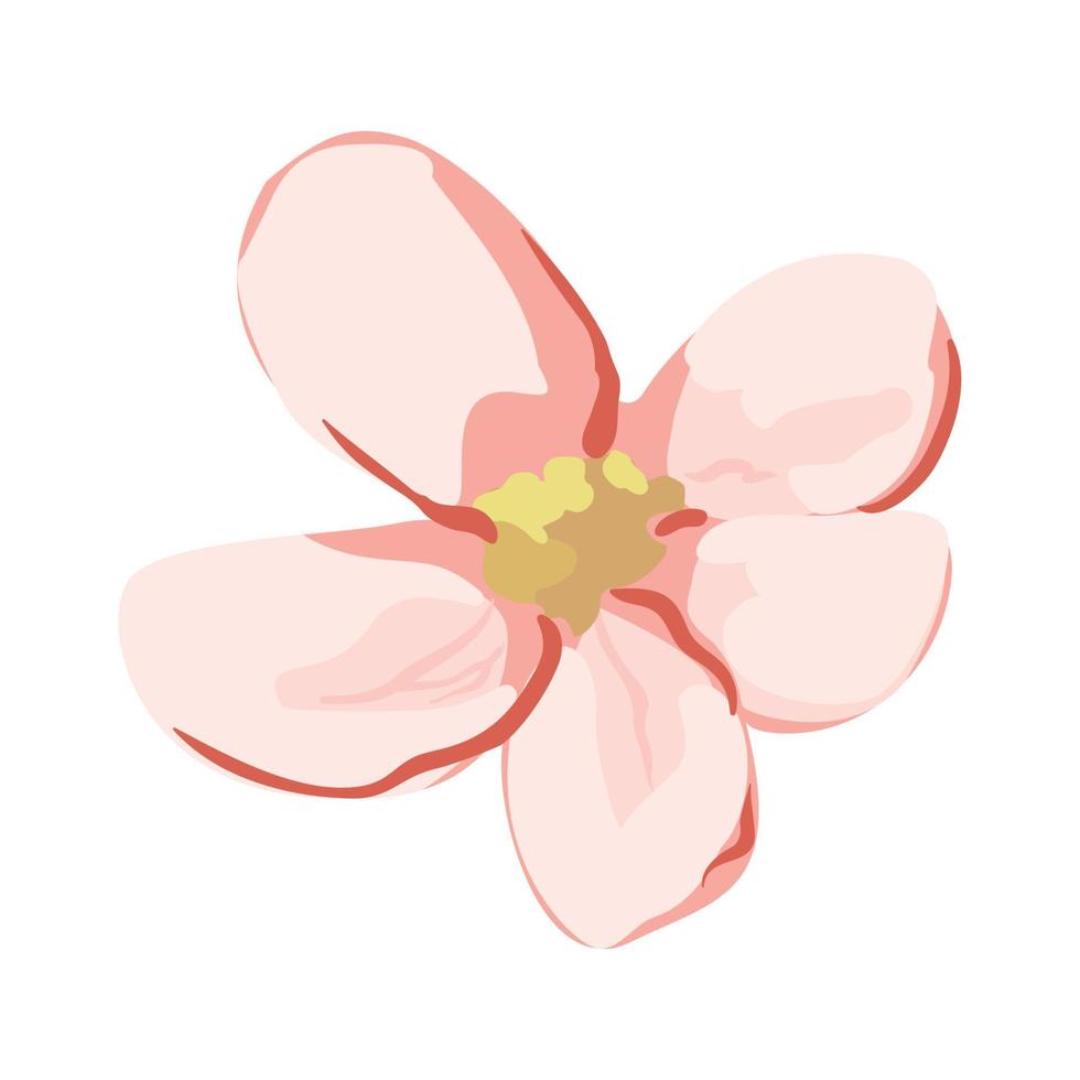 ilustración vectorial de flor vector