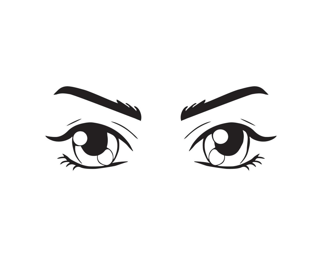 Vector illustration of Eyes Expression