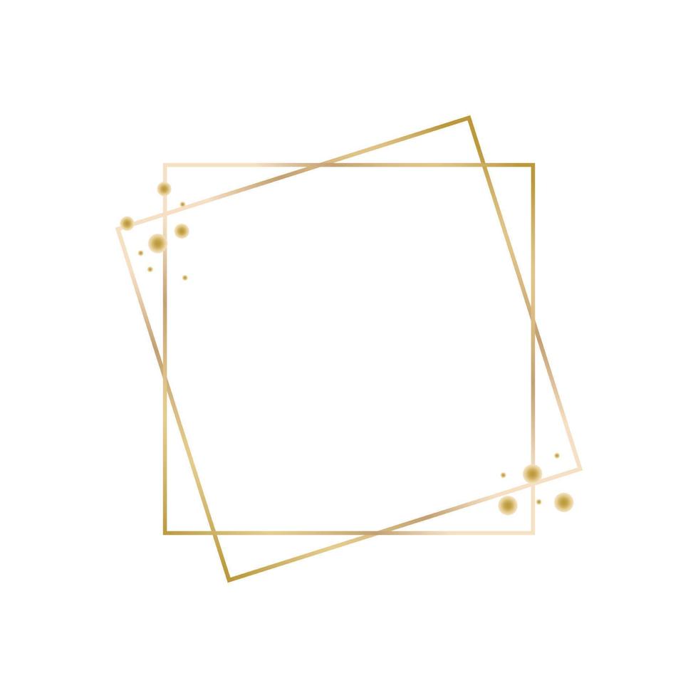 Vector illustration of Golden Frame